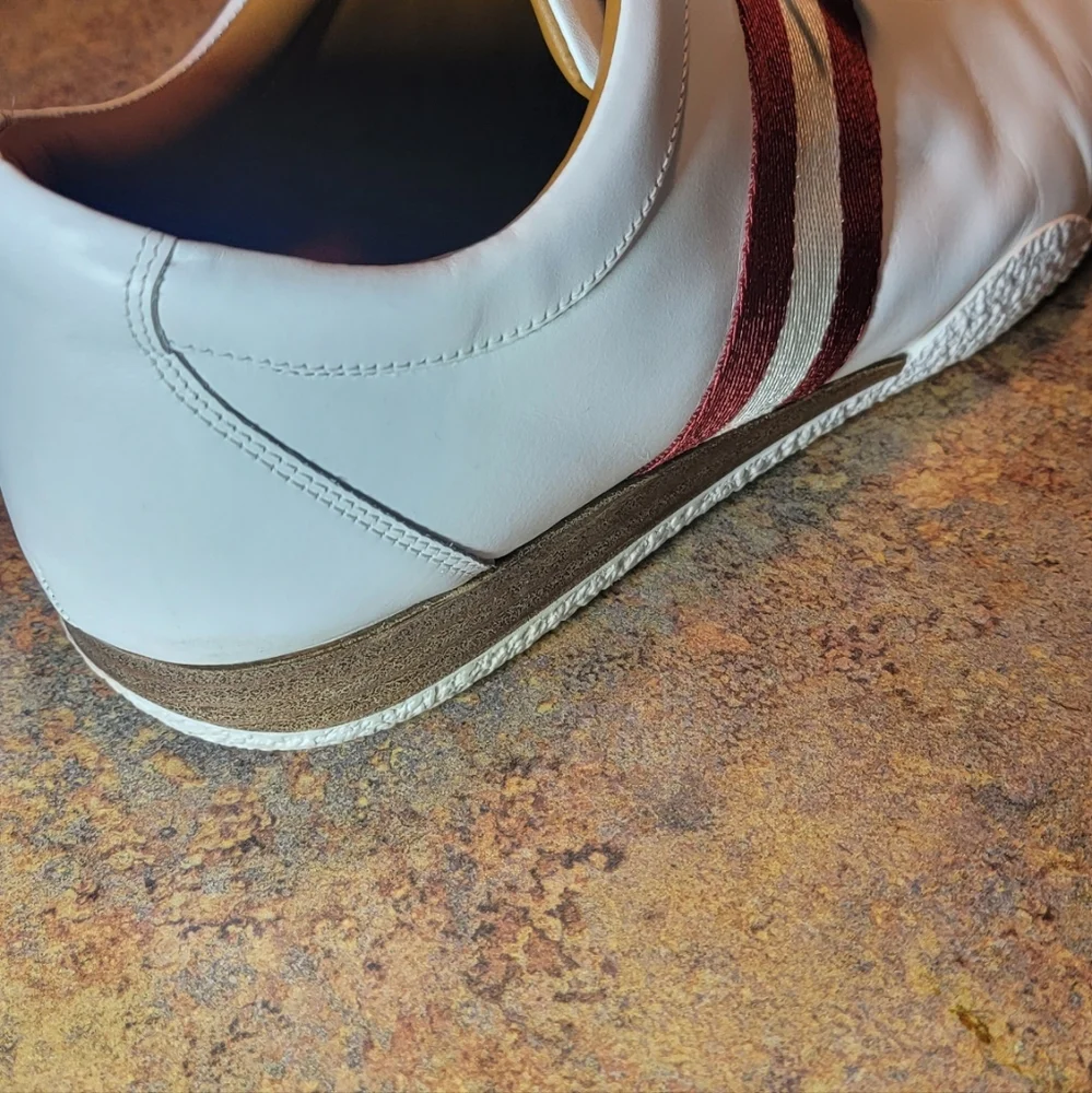 Bally Frenz Men's White Leather Sneakers Sneakers Size 13 US/46 EU USED w/BOX - Picture 4 of 16
